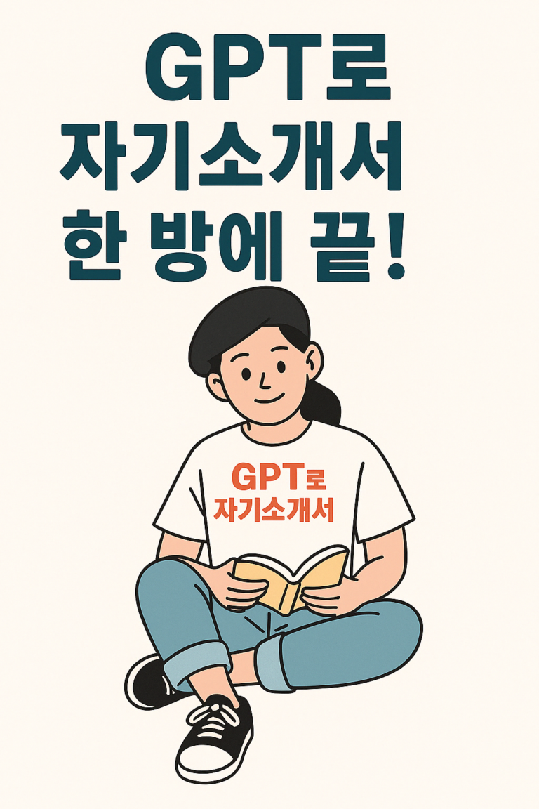 [프롬프트] GPT로 자기소개서 끝내기 – 항목별 프롬프트 총정리