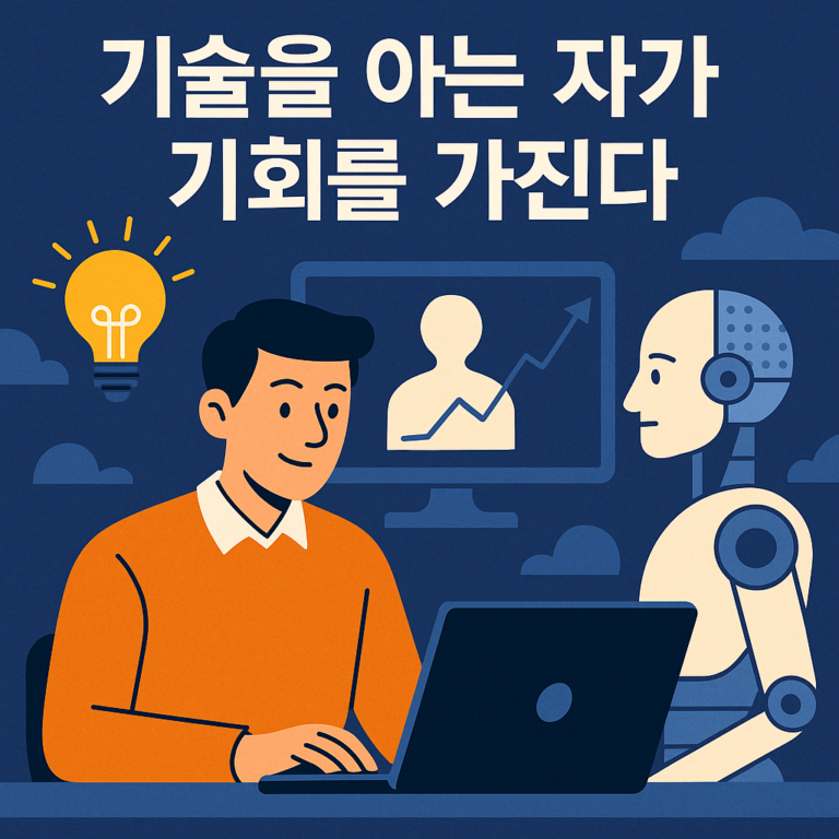 a man sitting at a computer with a robot behind him