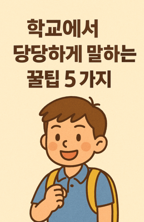 [아이 행복 지원 프로젝트 #1] “말 한마디에 담긴 힘을 배워라 – 당당한 학교생활을 위한 5가지 대화 조언”